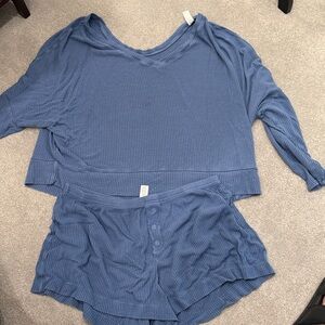 Women's Blue Pajama Set